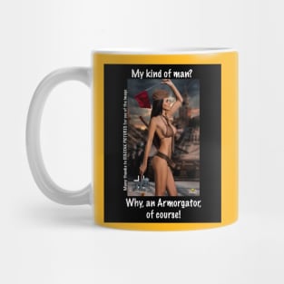 Armorgator Babe 4 - Black Background Mug